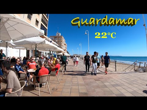 Guardamar del Segura, Costa Blanca, Spain. Sunday Morning Promenade and Beach Walking Tour 🇪🇸