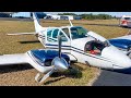 Beech Baron destroyed after landing gear retracts during takeoff roll