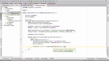 Bonus 1 How to add an alpha animation to an Android button | Part 06