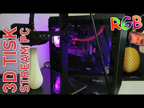 Počítač k 3D tiskárnám feat miniATX IRID 513 ARGB skříň