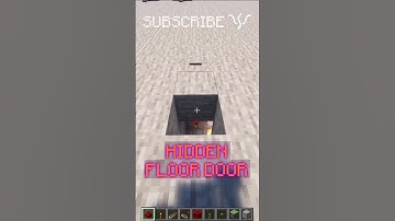 SECRET BASEMENT with a HIDDEN PISTON DOOR IN THE FLOOR! | Redstone with PsiVolt #minecraft #redstone