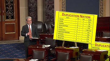 Debt, Deficits and Duplication Nation - Dr. Coburn Explains on the Senate Floor