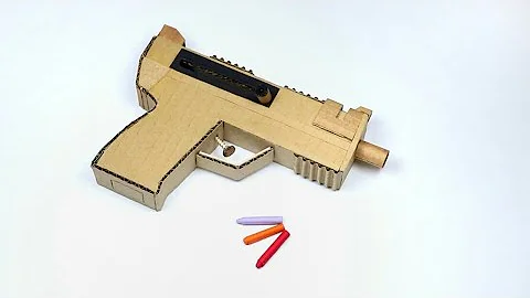段ボールで５連射輪ゴム