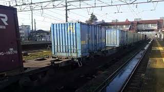 新潟近郊の貨物列車　高速貨物A　4061レ　大阪ター札幌タ