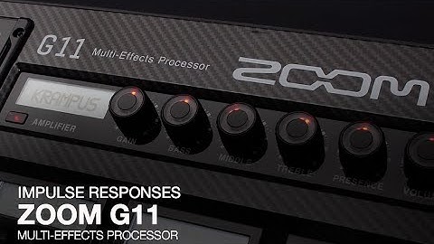Zoom G11 Multi-Effects Processor: Using Impulse Responses