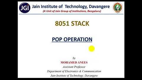 M03_Lec03_8051 Stack POP Operation