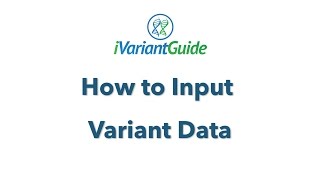 Importing Data to iVariantGuide
