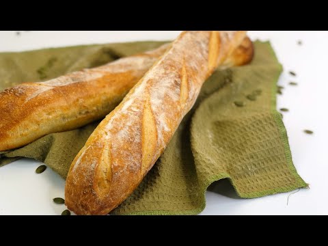 БАГЕТ ФРАНЦУЗСКИЙ В ДОМАШНИХ УСЛОВИЯХ. САМЫЙ ВКУСНЫЙ ХЛЕБ