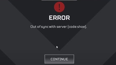 [APEX] Out of sync with server [code:shoe]