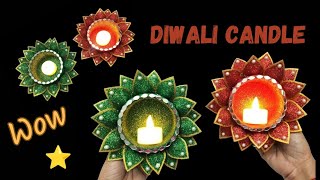 || Diwali Decoration IDEA || Foam Sheet Diya 🪔 stand Decoration IDEA ||