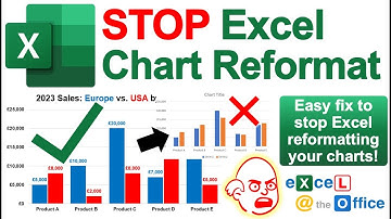 How to STOP Excel Resetting Your Nice Chart Formats When Choosing New Data!
