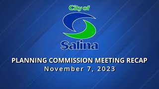 Planning Commission Meeting Recap - November 7, 2023