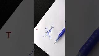 Creative Letter T Signature ✍️ | Fast & Easy Tutorial