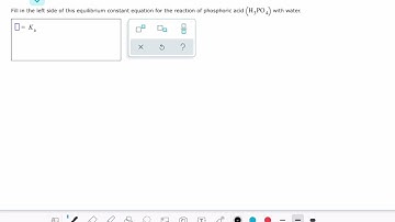 ALEKS: Writing an acid dissociation constant expression