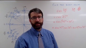 Find the exact value of cos 5π/12.