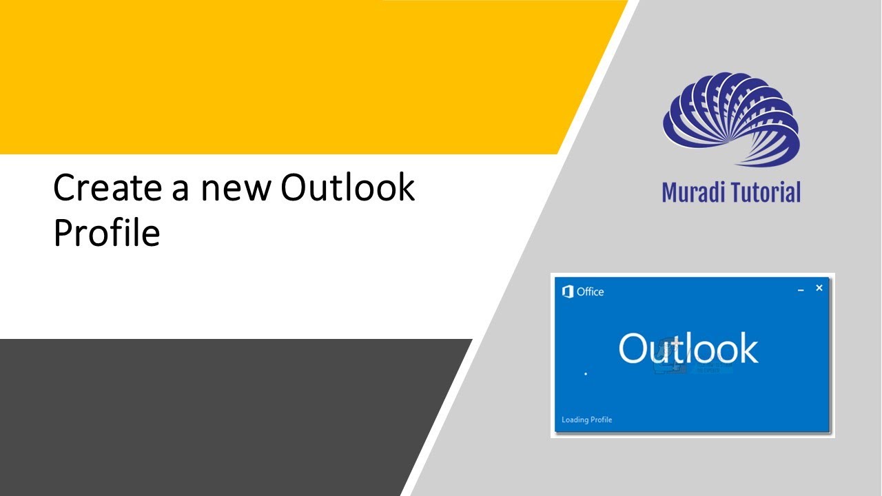 How To Create A New Outlook Profile YouTube