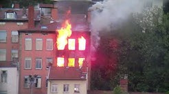 Incendie - Lyon - Croix-Rousse - Montée Bonnafous - 30/04/2020