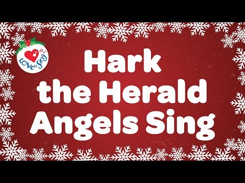 Hark the Herald Angels Sing with Lyrics | Christmas Carol &amp; Song