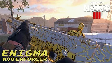 UNLOCKING ENIGMA ON THE KVO ENFORCER! - COD MW3 ZOMBIES