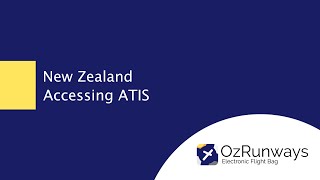 New Zealand - Accessing ATIS screenshot 2