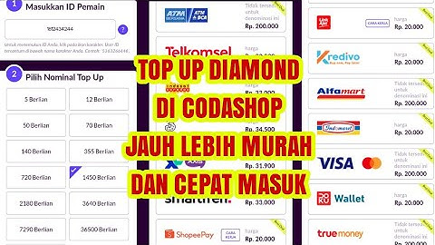 CARA TOP UP DIAMOND FF DI CODASHOP