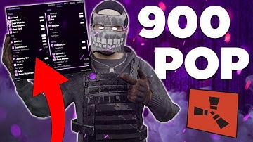 Using the BEST RUST CHEAT to DOMINATE a 900 Pop Server..