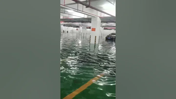 7月7江苏泰州暴雨，兴隆书香名院，很新的小区，被水淹了，来了两辆消防车抽水 #基建狂魔 - 天天要闻
