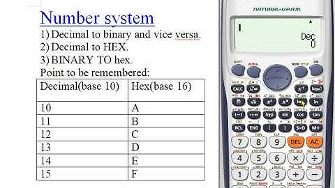 Number Base Conversion in Scientific Calculator (fx-991 ES plus).Decimal,Binary, Octal & Hexadecimal