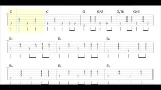 Video thumbnail of "Country Boy - Guitar TAB with full track"