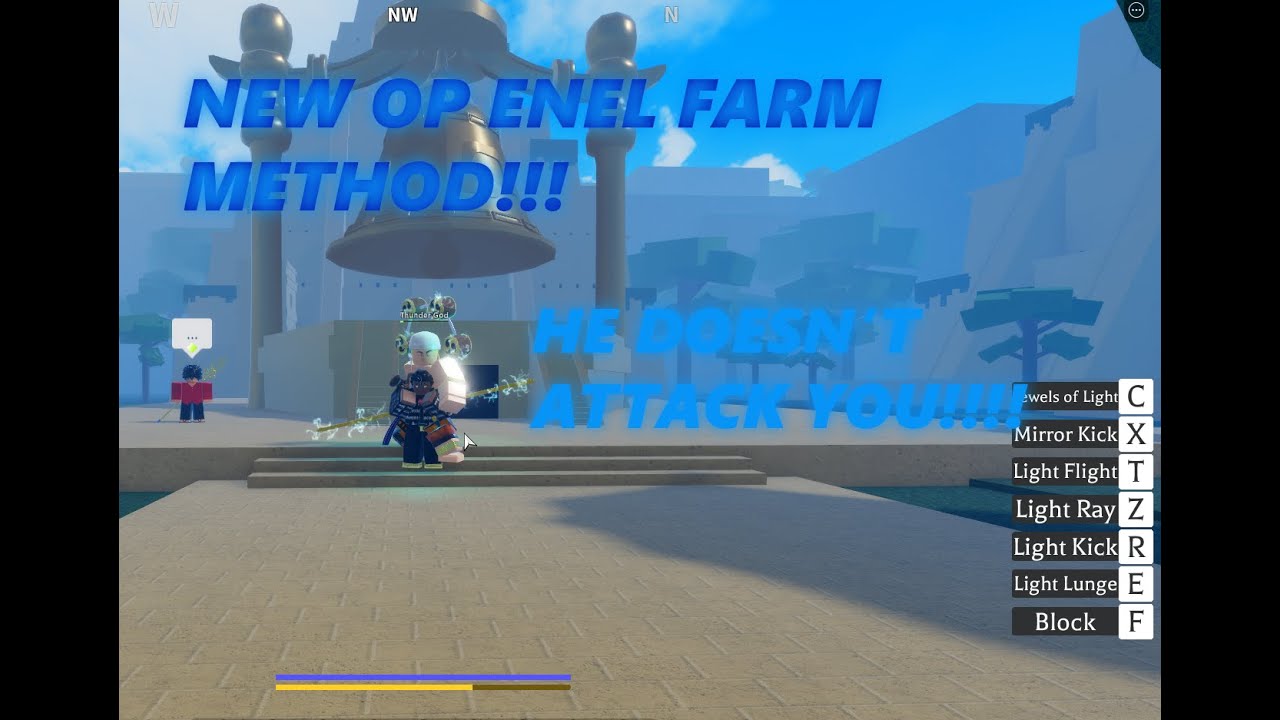 [Grand Piece Online] New OP Enel Glitch Method HE Doesn't Attack YOU!!! OP Thunder God