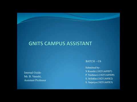 GNITS CAMPUS ASSISTANT