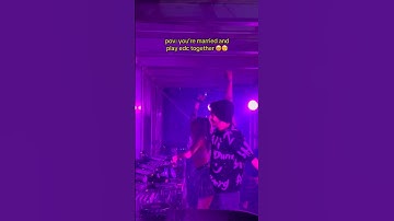 Husband b2b Wife 🔥 (Subtronics x Level Up) #shorts #subtronics #levelup #edc