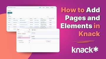 How to Add Pages and Elements in Knack, Ideal for Data Displays