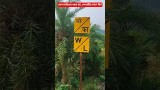 রেল লাইনের ধারে W/L লেখাটির মানে কি?  #shorts #ytshorts #facts #shortvideo #railway #train #vairal