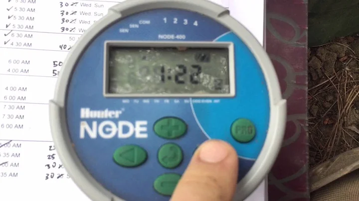 Cómo programar el controlador de riego Hunter NODE