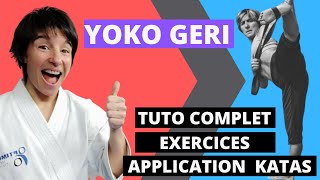 YOKO GERI (karaté) : tuto décomposé + exercices + les yoko en kata - JESSICA et SABRINA BUIL