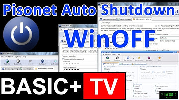 Pisonet Auto Shutdown using Free Software WinOFF