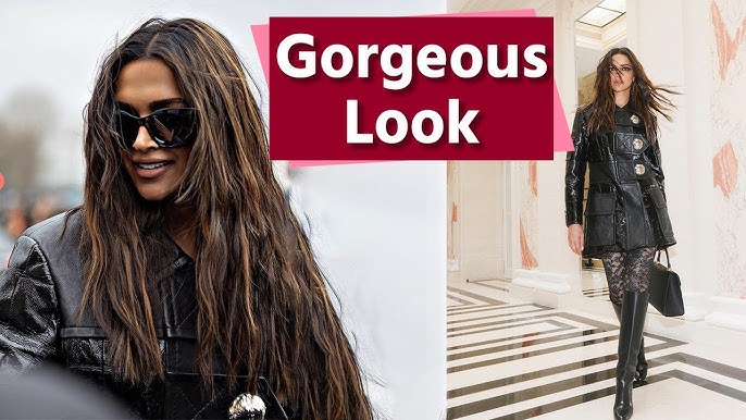 Deepika Padukone's gothic-glam look at Louis Vuitton Paris Fashion