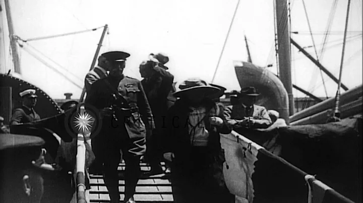 John Wingate Weeks and Julius Kahn board the Army ...
