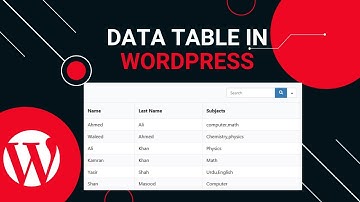 How to Add Data Table to Wordpress Website with Ninja Table