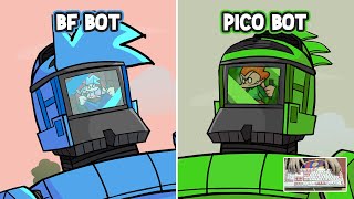 BF BOT and PICO BOT hard. Friday Night Funkin. TORDBOT FNF mod showcase.