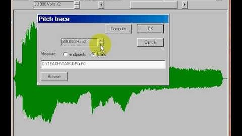 Tasko Speech Lab: Measuring Phonational Frequency Range