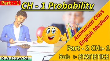 01 Std 12 statistics Probability    Class 12  Stat Probability    Std 12 Stat Part 2    GSEB    #CMD