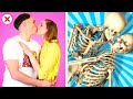 HIGH SCHOOL RELATIONSHIPS 1 MONTH VS 1 YEAR || How to Survive School Romance by Crafty Panda School