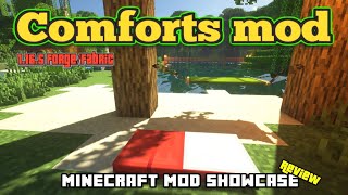 Minecraft 1.16.5 - Comforts mod Review