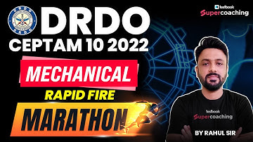 DRDO CEPTAM 10 MECHANICAL Classes | Mechanical Questions for DRDO STA B & Technician | By Rahul Sir