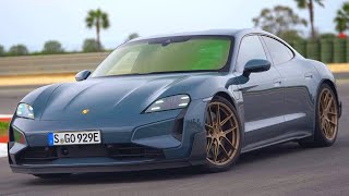 2025 Porsche Taycan Turbo GT (Pale Blue Metallic)  EXHAUST SOUND, Exterior, and Interior