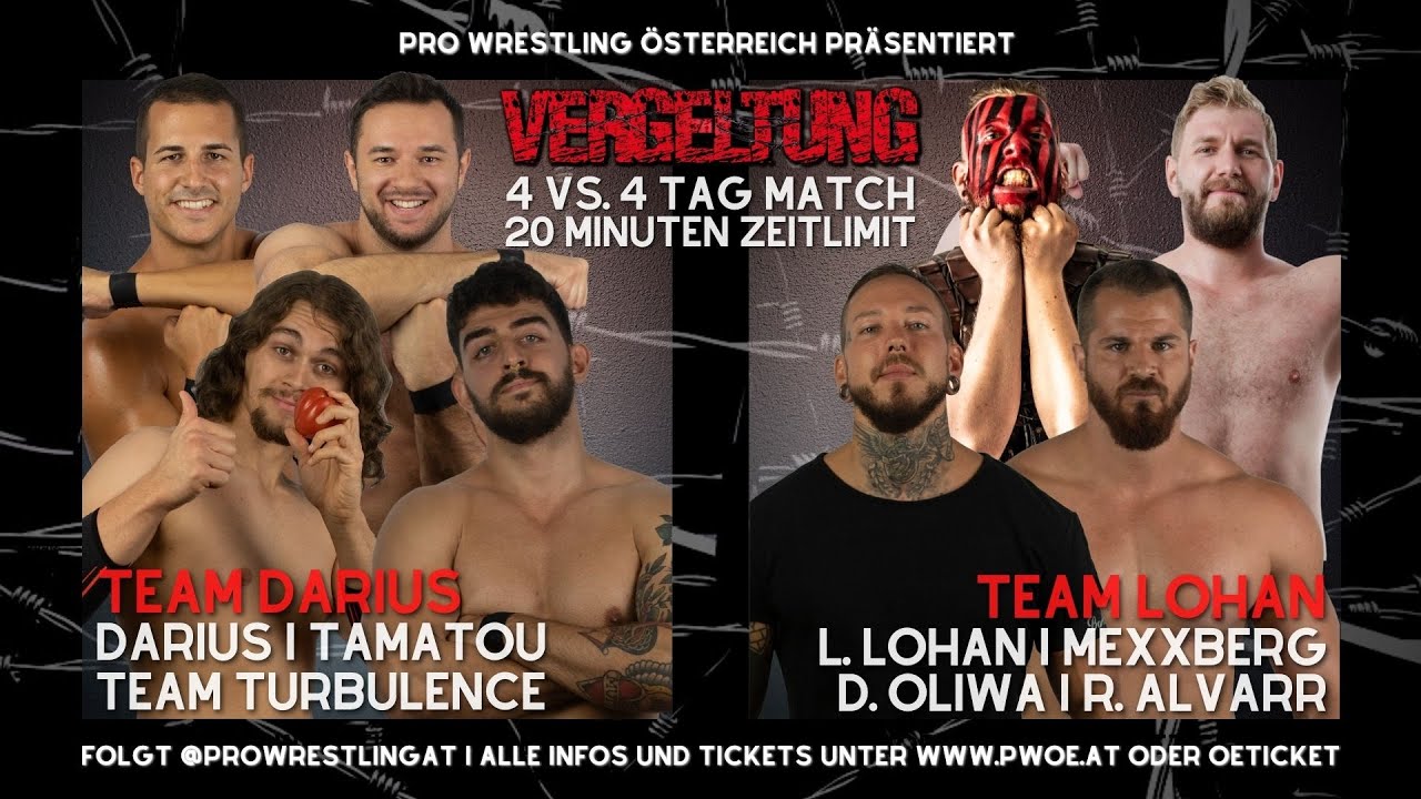 Team Darius vs. Team Lohan | 8-Man Tag Team Match | PWÖ Kapitel 2: Vergeltung 23.04.2022