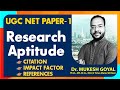 Research Aptitude || CITATION,IMPACT FACTOR,REFERENCES ||