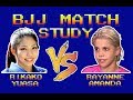 Bjj match study rikako yuasa vs rayanne amanda